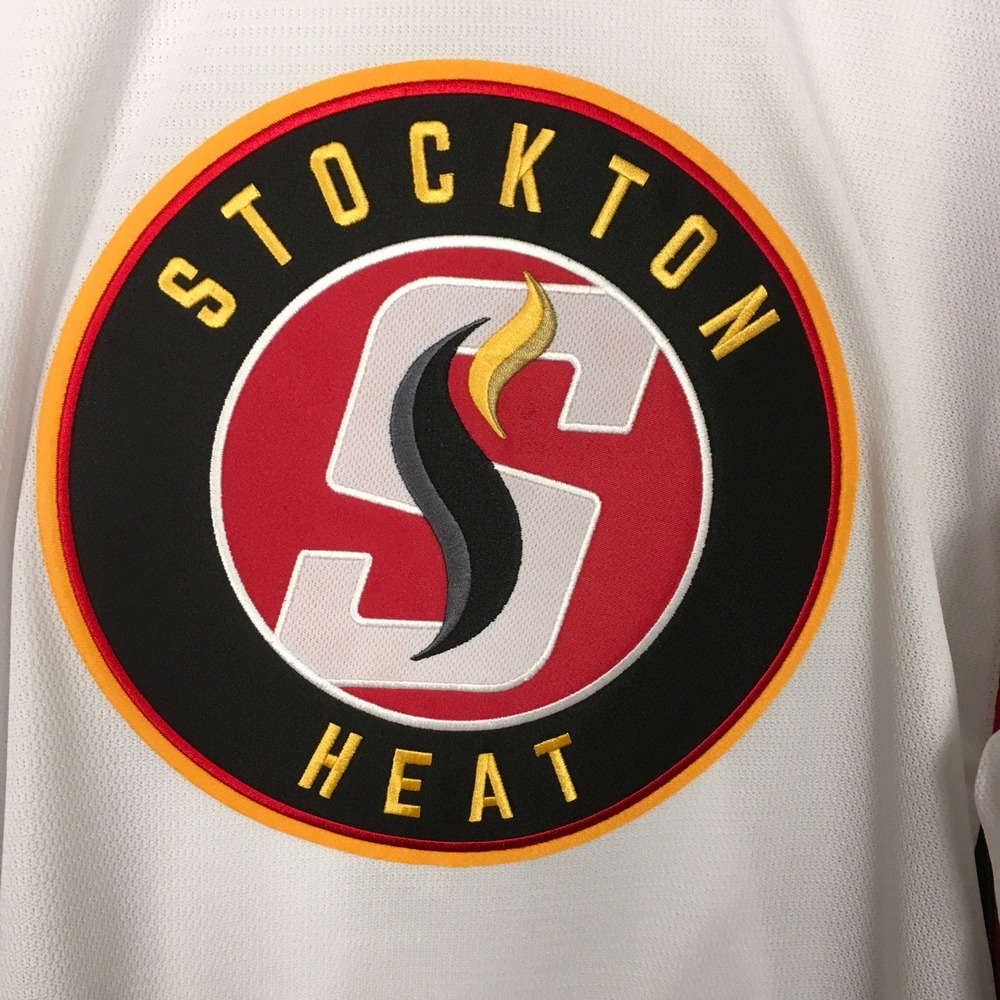 NWT Stockton Heat AHL Hockey CCM Jersey Size XL Made in Canada‎ - Picture 6 of 10